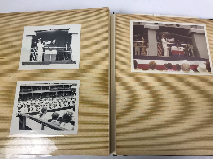 Photo Book Containing Photos Of US Navy Ship Seminole (LKA-104) And 1969 Change Of Command Invite And Program - See Photos [Photo 33]