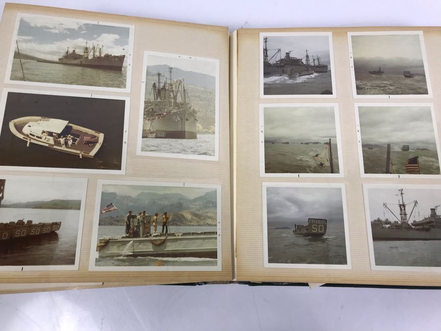 Photo Book Containing Photos Of US Navy Ship Seminole (LKA-104) And 1969 Change Of Command Invite And Program - See Photos [Photo 27]