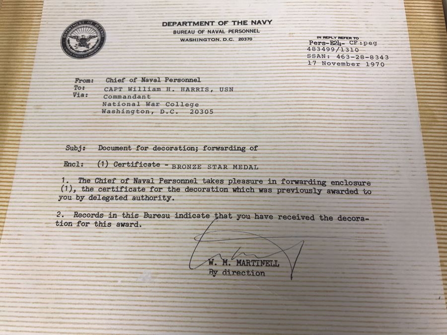 Photo Book Containing Photos Of US Navy Ship Seminole (LKA-104) And 1969 Change Of Command Invite And Program - See Photos [Photo 35]