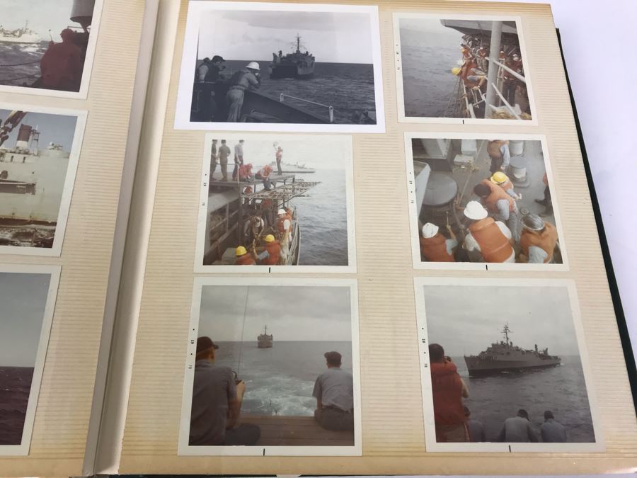 Photo Book Containing Photos Of US Navy Ship Seminole (LKA-104) And 1969 Change Of Command Invite And Program - See Photos [Photo 20]