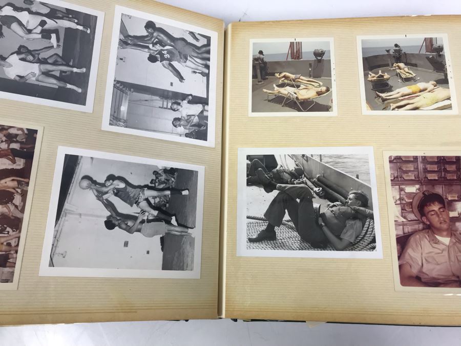 Photo Book Containing Photos Of US Navy Ship Seminole (LKA-104) And 1969 Change Of Command Invite And Program - See Photos [Photo 29]