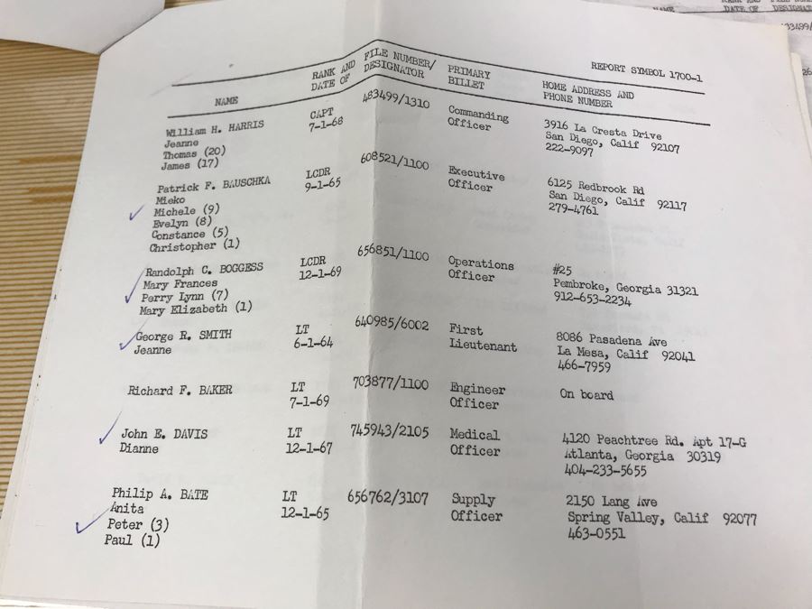 Photo Book Containing Photos Of US Navy Ship Seminole (LKA-104) And 1969 Change Of Command Invite And Program - See Photos [Photo 38]