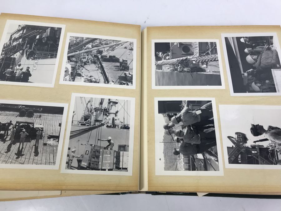 Photo Book Containing Photos Of US Navy Ship Seminole (LKA-104) And 1969 Change Of Command Invite And Program - See Photos [Photo 23]