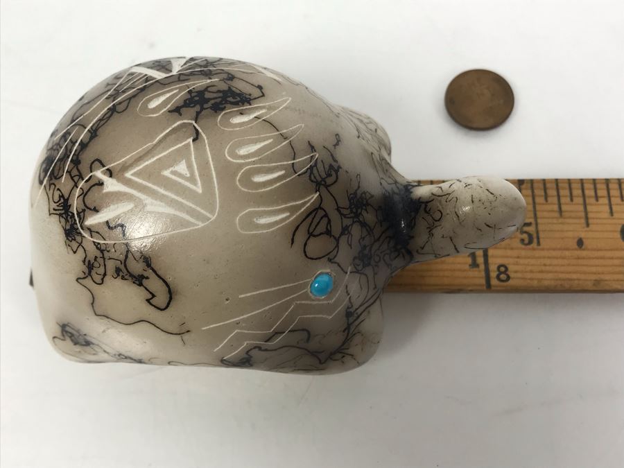Navajo Horsehair Pottery Of Turtle [Photo 9]