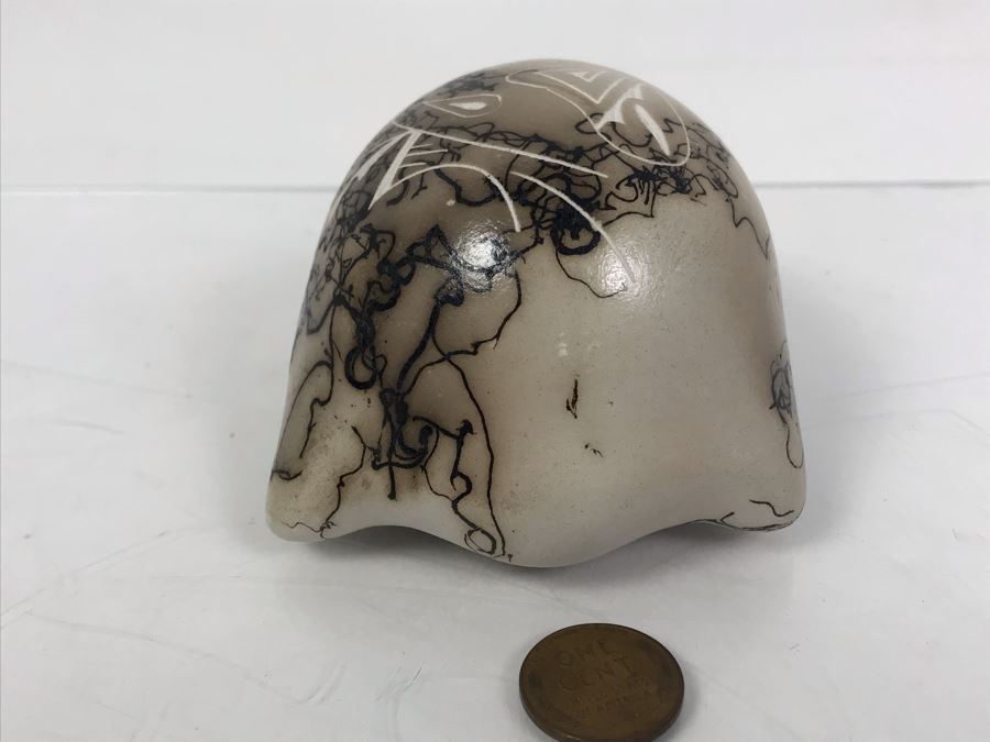 Navajo Horsehair Pottery Of Turtle [Photo 6]