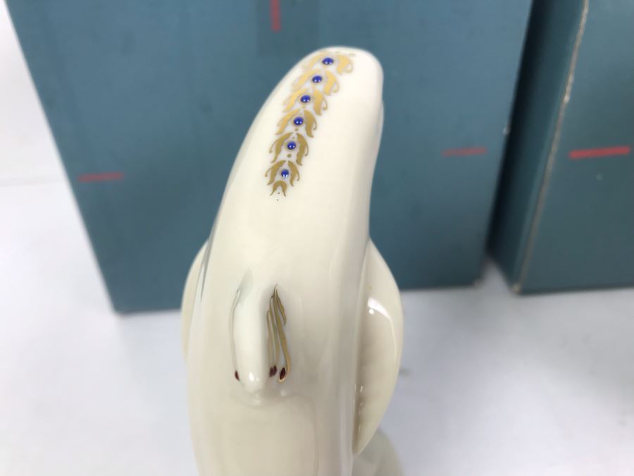 LENOX Vase And Dolphin Figurine With Original Boxes [Photo 3]