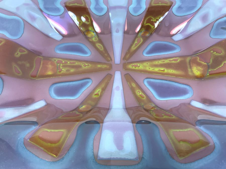 Large Vintage 1950's Mid-Century Modern Signed Higgins Ashtray 15' X 9' [Photo 4]