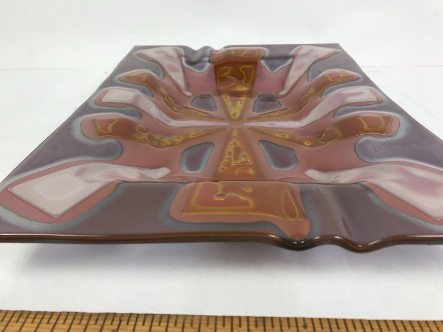 Large Vintage 1950's Mid-Century Modern Signed Higgins Ashtray 15' X 9' [Photo 7]
