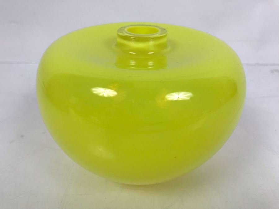 Salviati Murano Art Glass Green Vase 3'H [Photo 3]
