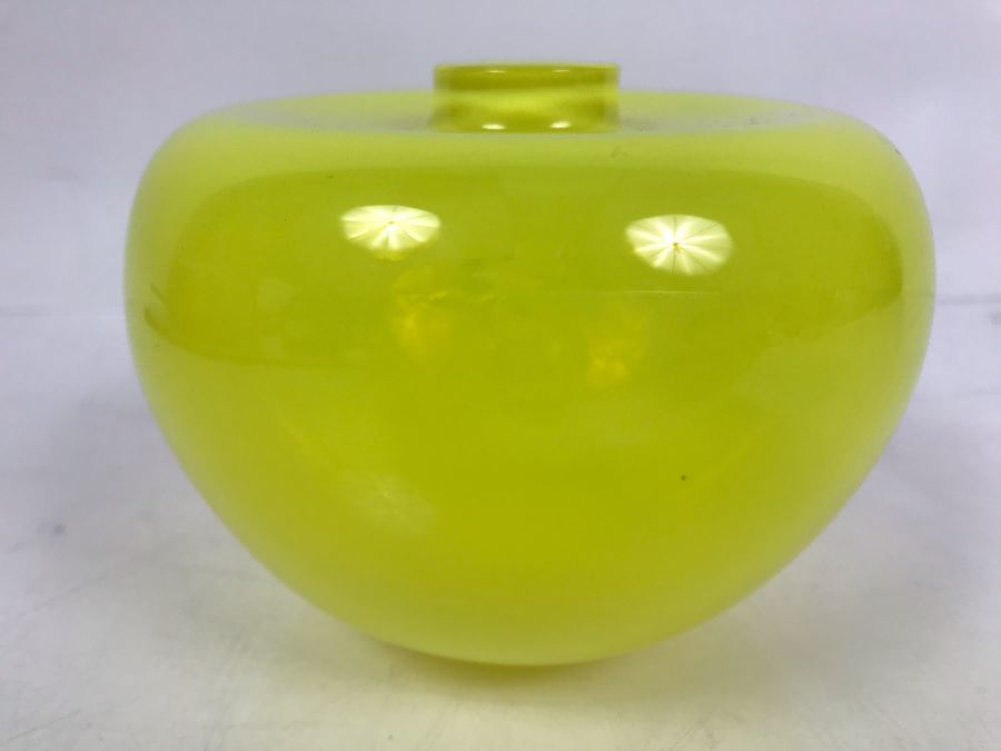 Salviati Murano Art Glass Green Vase 3'H [Photo 7]