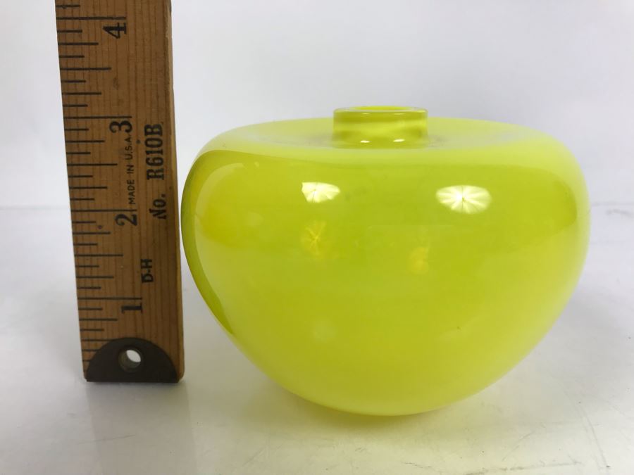 Salviati Murano Art Glass Green Vase 3'H [Photo 8]