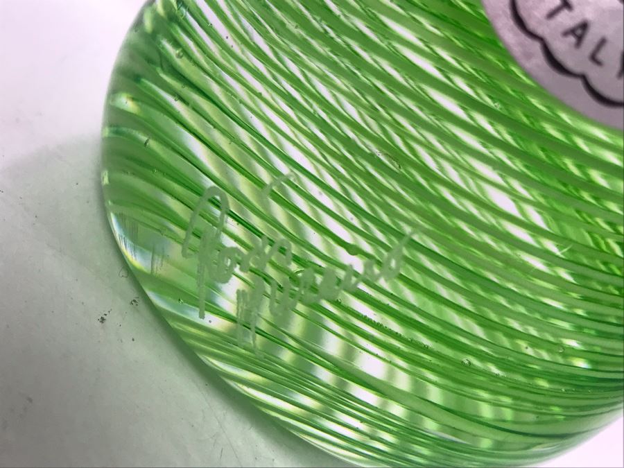 Signed Rossi Murano Art Glass Asian Figurine 10'H [Photo 6]