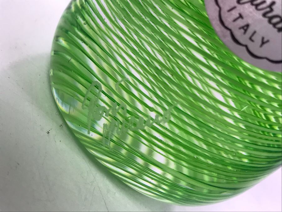 Signed Rossi Murano Art Glass Asian Figurine 10'H [Photo 7]