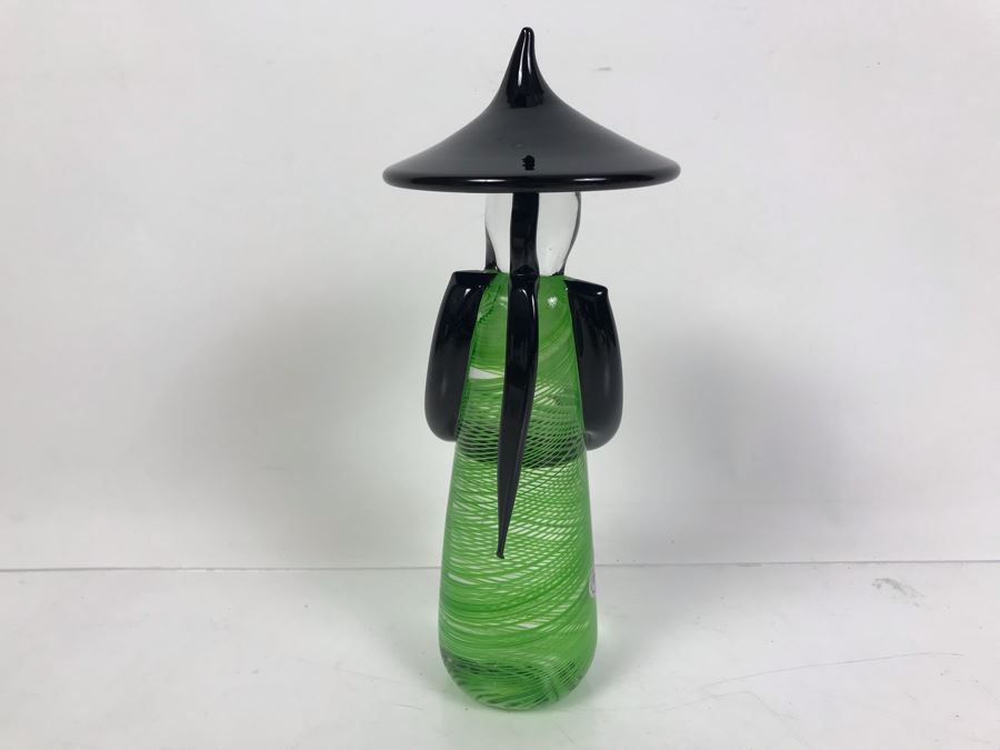 Signed Rossi Murano Art Glass Asian Figurine 10'H [Photo 8]