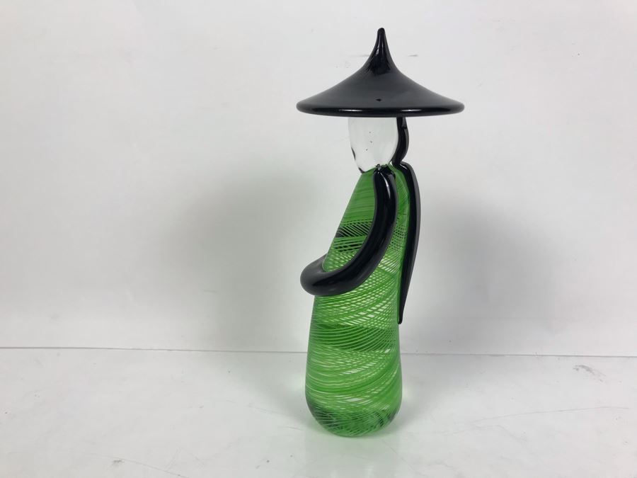 Signed Rossi Murano Art Glass Asian Figurine 10'H [Photo 9]