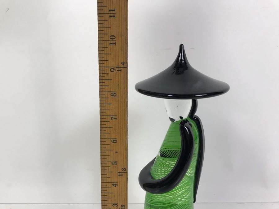 Signed Rossi Murano Art Glass Asian Figurine 10'H [Photo 10]