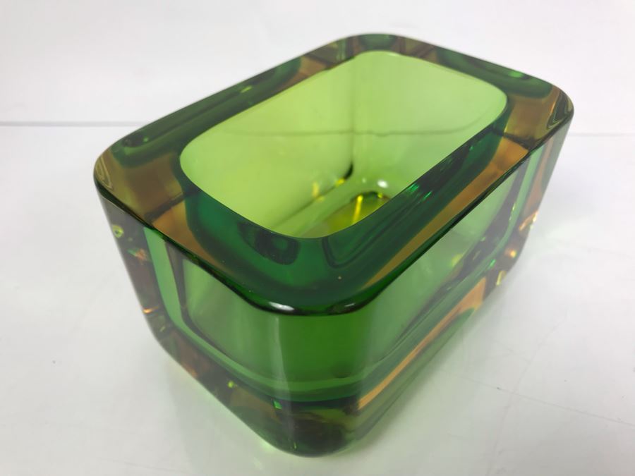 Set Of (3) Signed Vintage Italian Murano Glass Bowls By Flavio Poli [Photo 14]