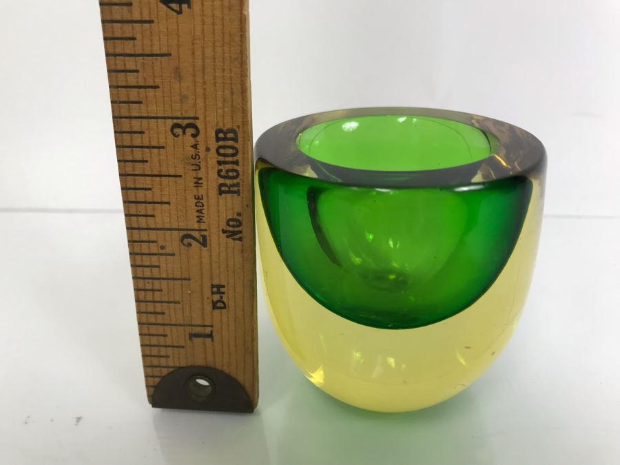 Set Of (3) Signed Vintage Italian Murano Glass Bowls By Flavio Poli [Photo 20]