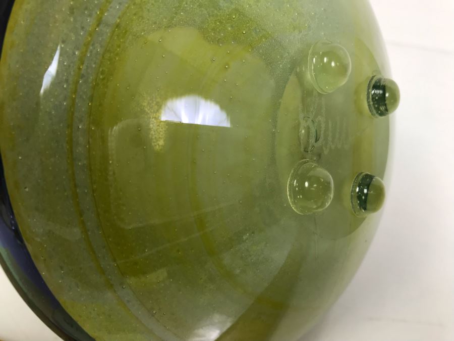 Signed Mdina Art Glass 4'H [Photo 3]