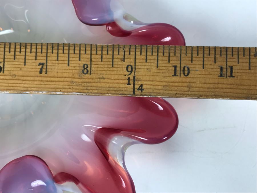 Stunning 1950's Mid-Century Murano Glass Bowl 10'W [Photo 10]