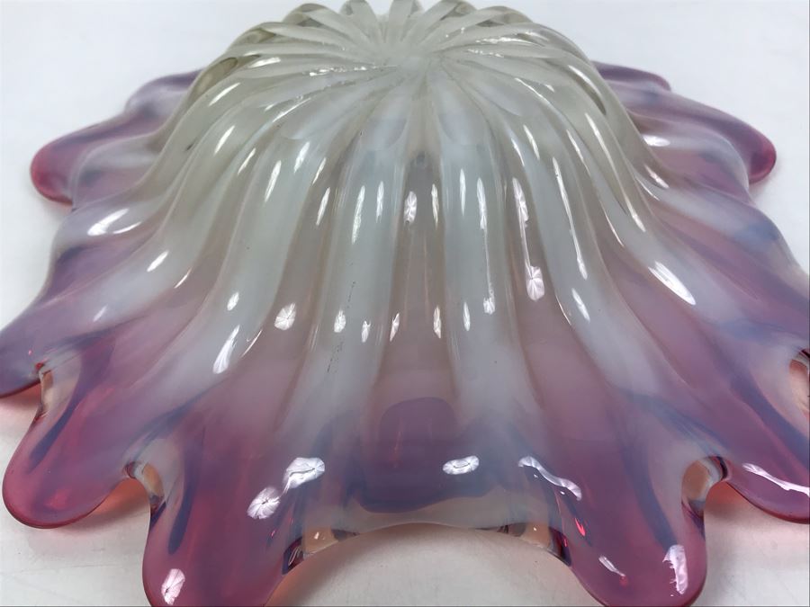 Stunning 1950's Mid-Century Murano Glass Bowl 10'W [Photo 9]