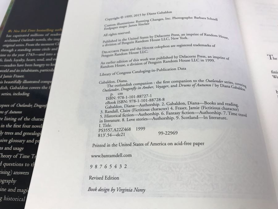 Collection Of Diana Gabaldon Books: SIGNED Copy Of The Fiery Cross, (2) Outlander Kitchen Books, (2) The Outlandish Companion And The Making Of Outlander The Series [Photo 9]