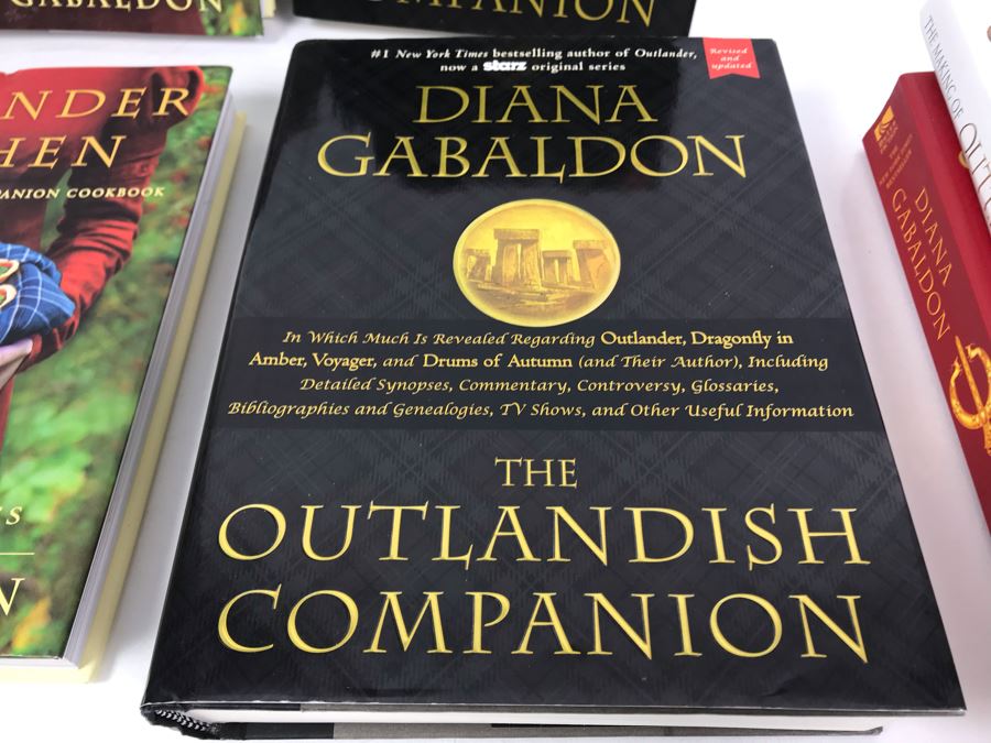 Collection Of Diana Gabaldon Books: SIGNED Copy Of The Fiery Cross, (2) Outlander Kitchen Books, (2) The Outlandish Companion And The Making Of Outlander The Series [Photo 8]