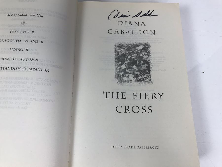 Collection Of Diana Gabaldon Books: SIGNED Copy Of The Fiery Cross, (2) Outlander Kitchen Books, (2) The Outlandish Companion And The Making Of Outlander The Series [Photo 3]