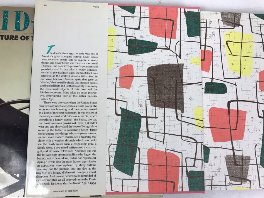Pair Of First Edition Books: Mid-Century Modern Furniture Of The 1950s By Cara Greenberg And Populuxe By Thomas Hine [Photo 9]