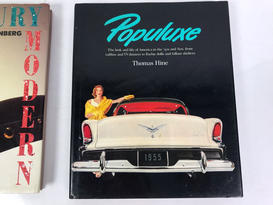 Pair Of First Edition Books: Mid-Century Modern Furniture Of The 1950s By Cara Greenberg And Populuxe By Thomas Hine [Photo 3]