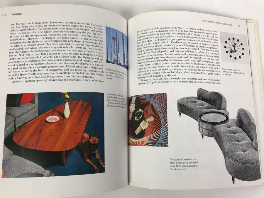 Pair Of First Edition Books: Mid-Century Modern Furniture Of The 1950s By Cara Greenberg And Populuxe By Thomas Hine [Photo 11]