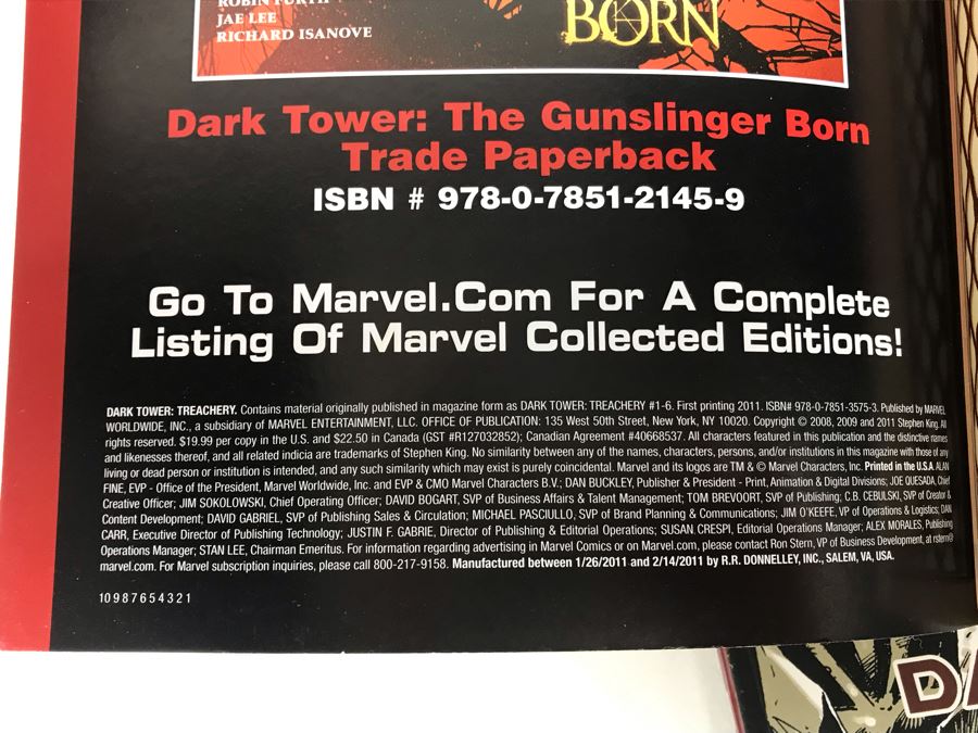 Collection Of (3) Stephen King Graphic Novels Comic Books The Dark Tower And The Walking Dead Graphic Novel Comic Book Volume 1 Days Gone Bye [Photo 6]