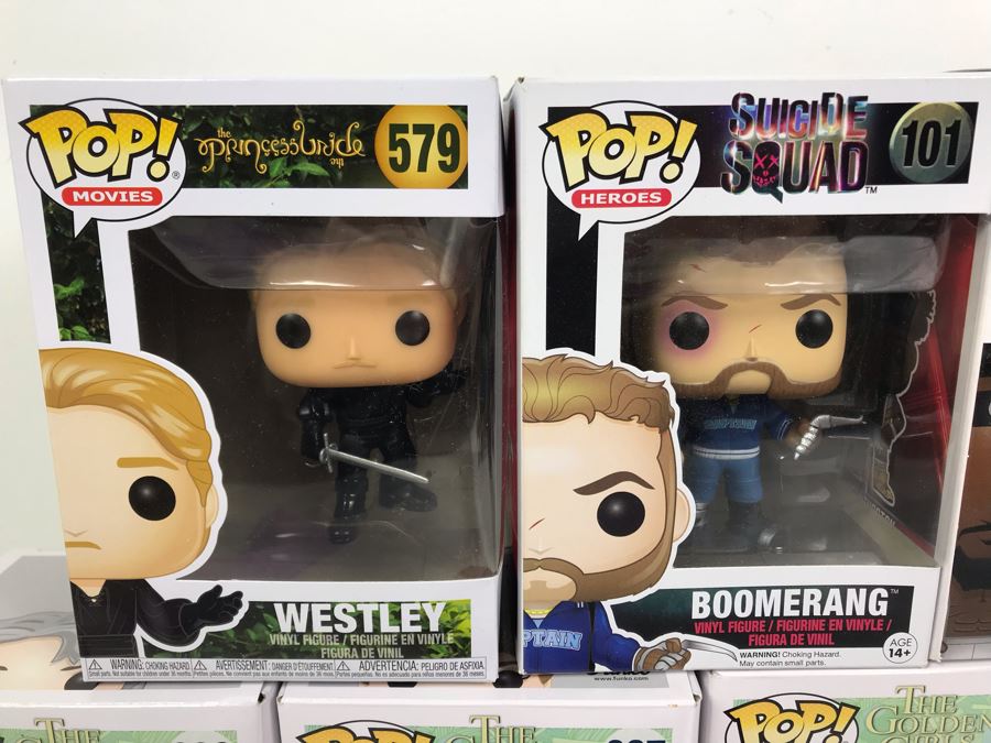 Collection Of (7) Boxed Funko Pop! Vinyl Toys Figurines Dolls And Book Vinyl Dolls And Action Figures By Nicholas J. Hill (Suicide Squad, Golden Girls, WWE, The Princess Bride) [Photo 3]
