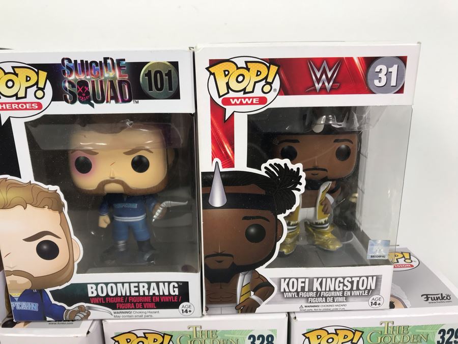 Collection Of (7) Boxed Funko Pop! Vinyl Toys Figurines Dolls And Book Vinyl Dolls And Action Figures By Nicholas J. Hill (Suicide Squad, Golden Girls, WWE, The Princess Bride) [Photo 4]