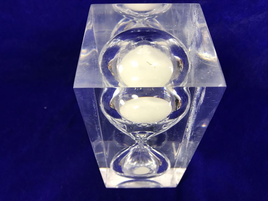 Vintage Mid-Century Lucite Hourglass 7'H [Photo 4]