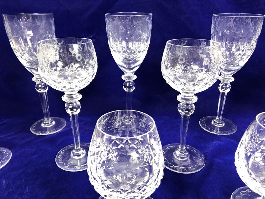 Collection Of Rogaska Crystal Stemware Glasses 10 Pieces [Photo 3]