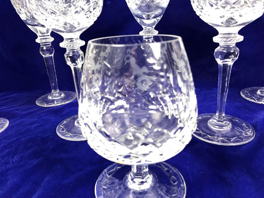 Collection Of Rogaska Crystal Stemware Glasses 10 Pieces