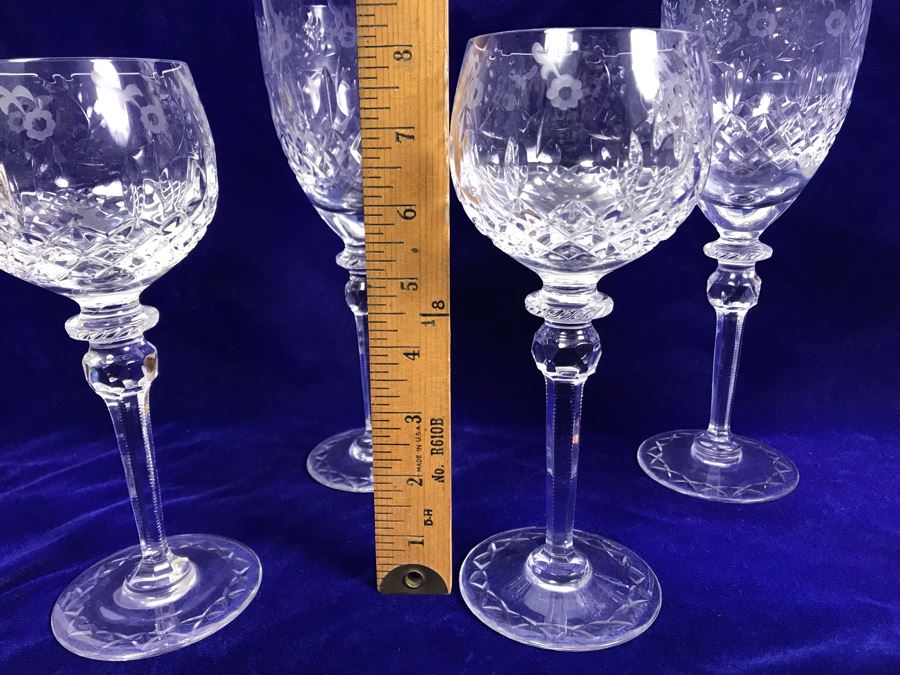 Collection Of Rogaska Crystal Stemware Glasses 10 Pieces [Photo 13]
