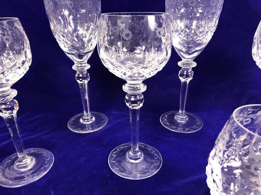 Collection Of Rogaska Crystal Stemware Glasses 10 Pieces [Photo 7]