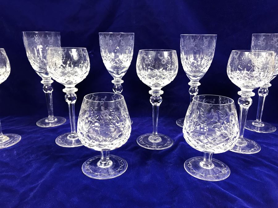 Collection Of Rogaska Crystal Stemware Glasses 10 Pieces [Photo 2]