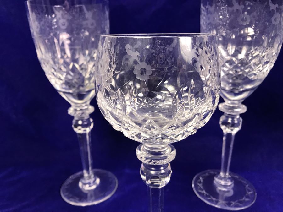 Collection Of Rogaska Crystal Stemware Glasses 10 Pieces [Photo 8]