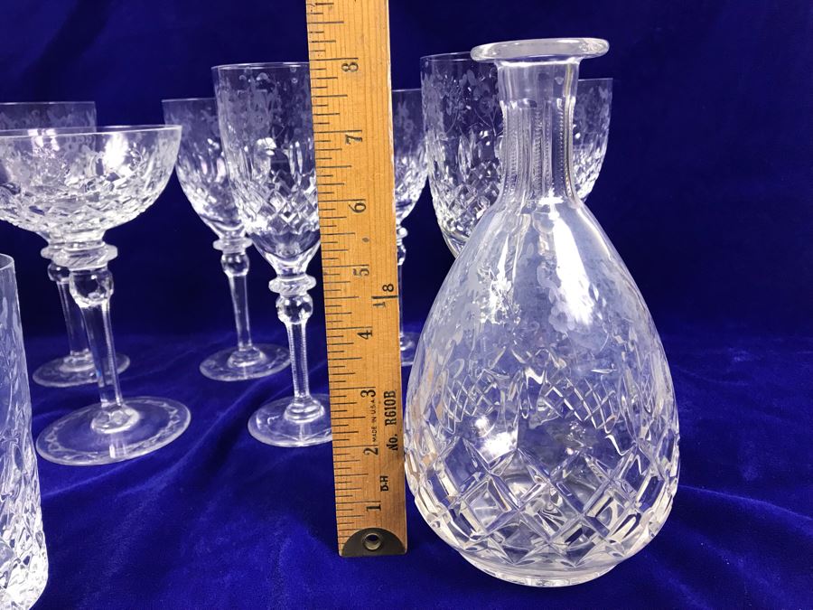 Collection Of Rogaska Crystal Stemware And Glasses Plus Decanter 15 Pieces [Photo 16]