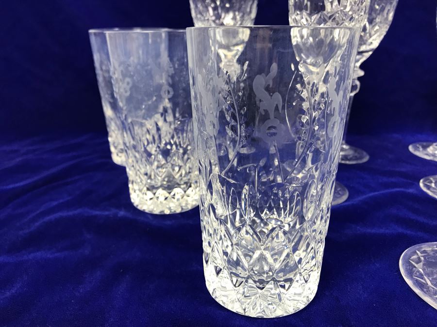 Collection Of Rogaska Crystal Stemware And Glasses Plus Decanter 15 Pieces [Photo 3]