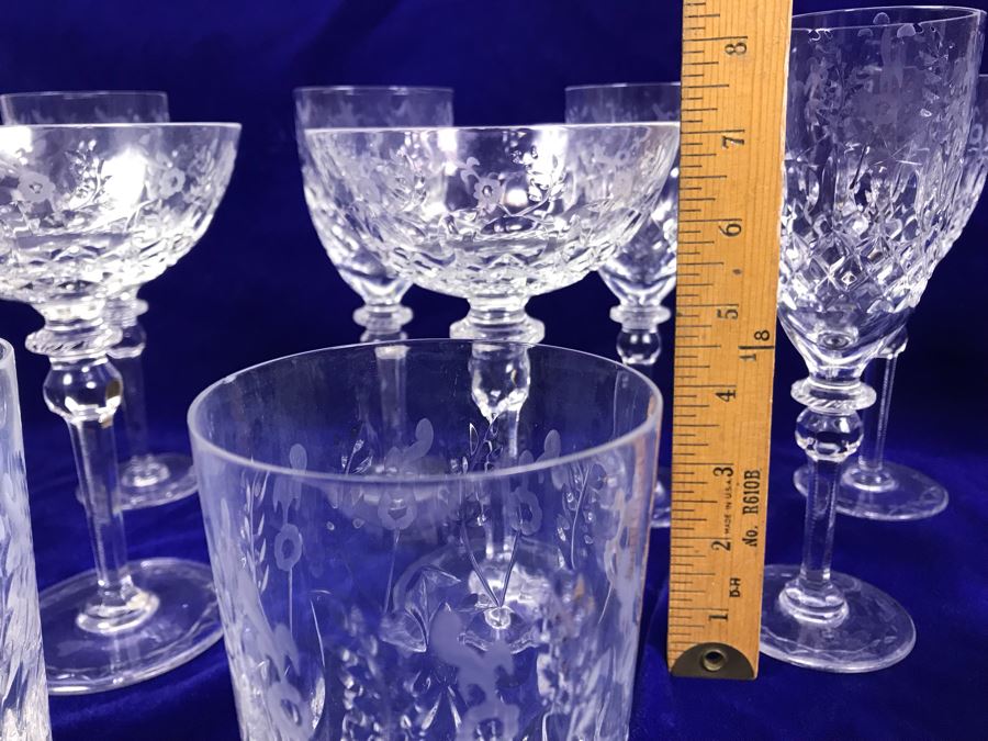 Collection Of Rogaska Crystal Stemware And Glasses Plus Decanter 15 Pieces [Photo 18]