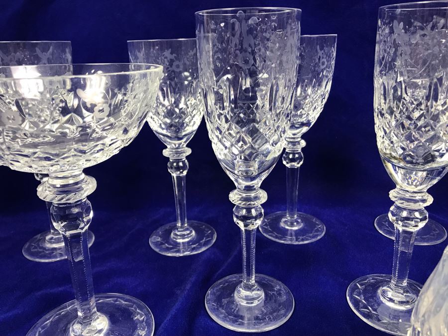 Collection Of Rogaska Crystal Stemware And Glasses Plus Decanter 15 Pieces [Photo 12]