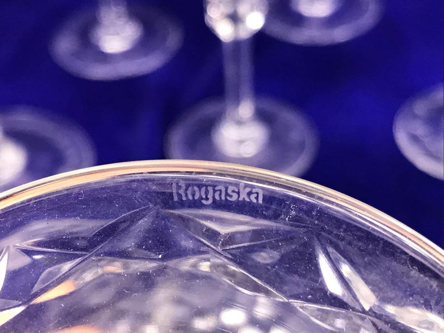 Collection Of Rogaska Crystal Stemware And Glasses Plus Decanter 15 Pieces [Photo 15]