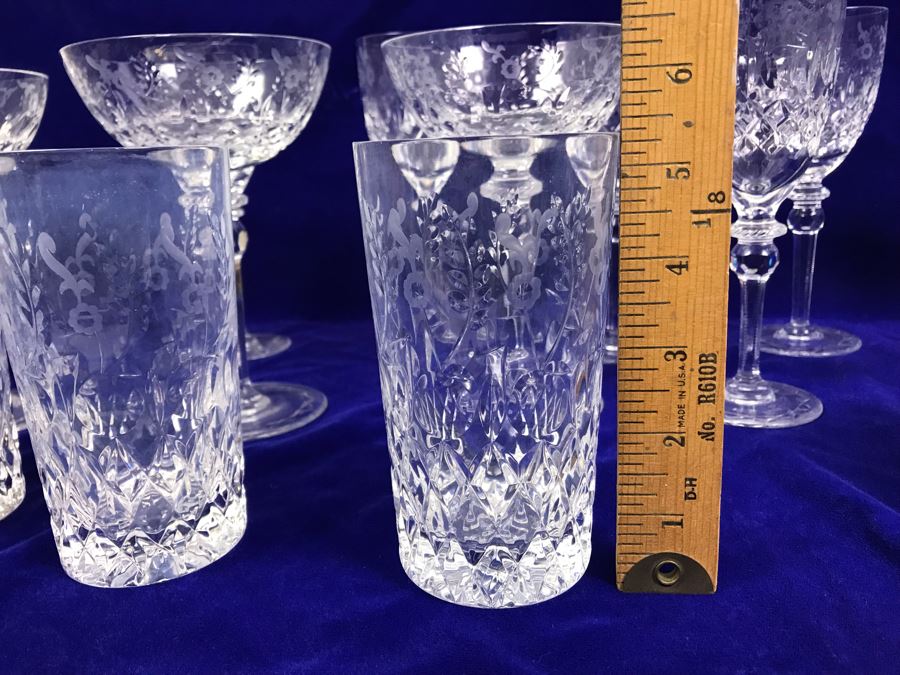 Collection Of Rogaska Crystal Stemware And Glasses Plus Decanter 15 Pieces [Photo 17]