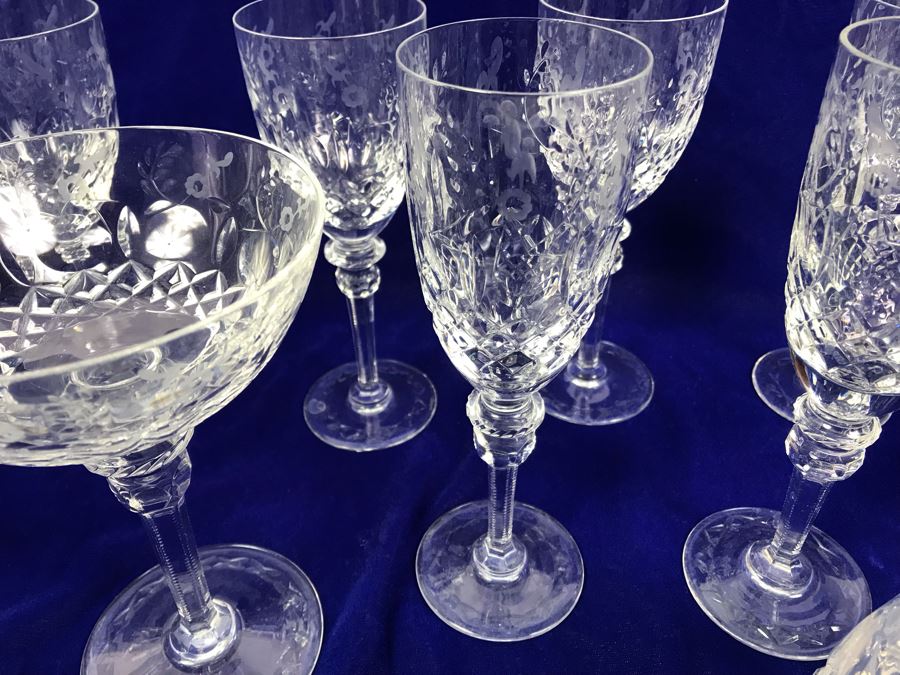 Collection Of Rogaska Crystal Stemware And Glasses Plus Decanter 15 Pieces [Photo 13]