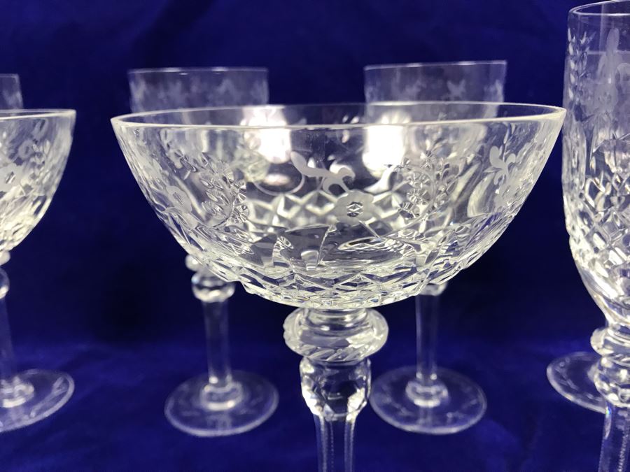 Collection Of Rogaska Crystal Stemware And Glasses Plus Decanter 15 Pieces [Photo 11]