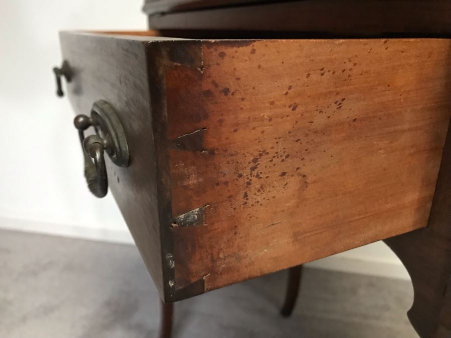 Antique Wooden Secretary Desk Owned By William 'Bill' H. Harris, RADM, USN (Ret.) 27”W X 16”D X 43”H [Photo 9]